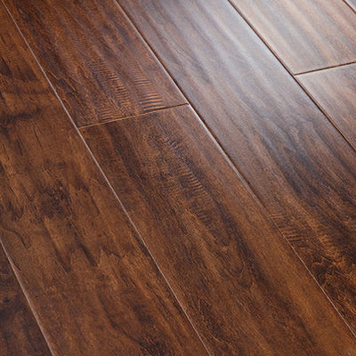 7mm 8mm 12mm Profundidad Cristal HDF Laminado suelo Durable y cristalino hecho