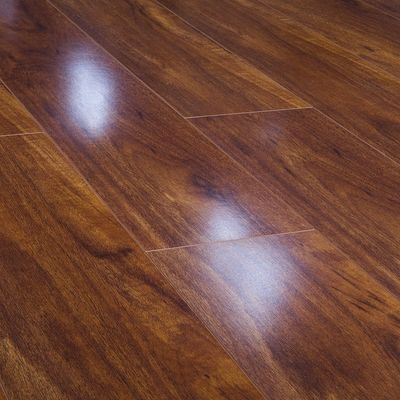 7mm 8mm 12mm Profundidad Cristal HDF Laminado suelo Durable y cristalino hecho