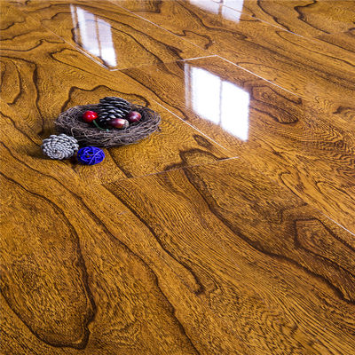 Piso laminado de madera impermeable de 12 mm con bloqueo de clic