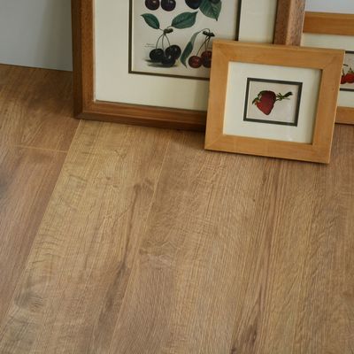 Piso laminado de madera impermeable de 12 mm con bloqueo de clic