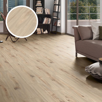 Piso laminado de madera impermeable de 12 mm con bloqueo de clic