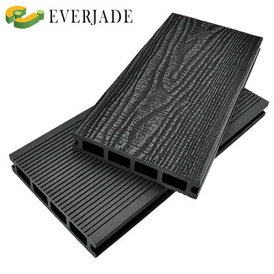 Decking de WPC exterior resistente a las grietas con diseño de grano de madera y tecnología de coextrusión