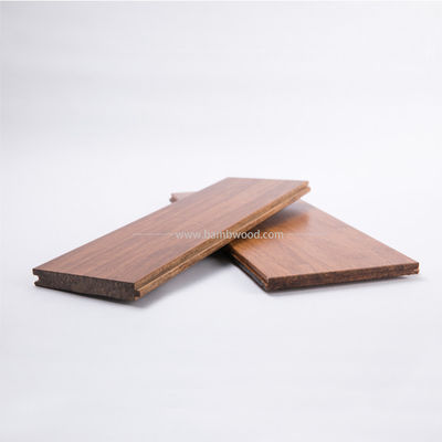 Parquet de bambú de carbón con revestimiento UV de fabricantes ecológicos