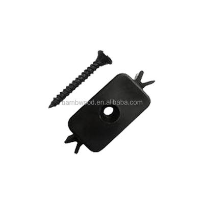 Accesorios para suelos Clip de cubierta compuesto de material plástico oculto con tornillos de acero inoxidable