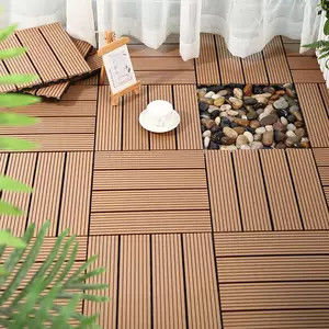 Crea un hermoso área al aire libre con azulejos de WPC y azulejos de cubierta duraderos de 300x300x22/25 mm