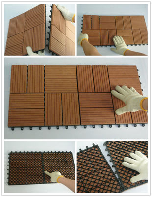 Crea un hermoso área al aire libre con azulejos de WPC y azulejos de cubierta duraderos de 300x300x22/25 mm