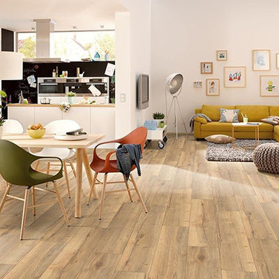 Piso de 4 mm SPC de grado comercial con estilo de diseño moderno y material duradero