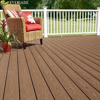 Madera dura natural Brasil Decking de madera plástica compuesta y de larga duración para exteriores