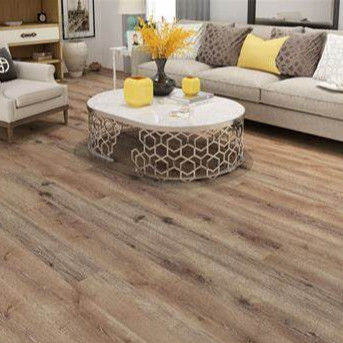 SPC de núcleo rígido clic pisos inferiores mejor veneer de madera real para edificios de oficinas 6'x36