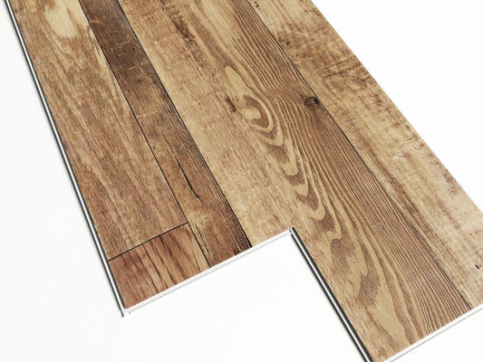 SPC de núcleo rígido clic pisos inferiores mejor veneer de madera real para edificios de oficinas 6'x36