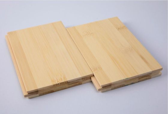 Piso de madera maciza de bambú de 12 mm de espesor con color natural y diseño TG