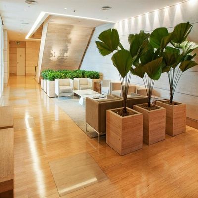 Suelos de madera sólida de bambú de alta densidad de diseño moderno con color café