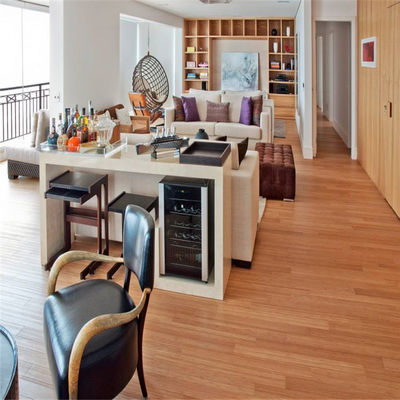 Suelos de madera sólida de bambú de alta densidad de diseño moderno con color café