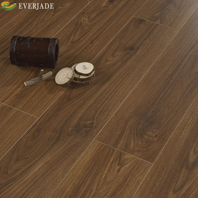 Pavimento de madera de ingeniería de múltiples capas de roble mariposa conjunta de espresso suelo de madera de satén