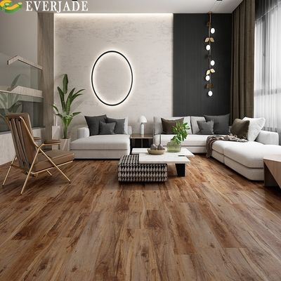 Mejorar su proyecto con el color simple 9x48 de goma manchada bloqueo Henan SPC suelo