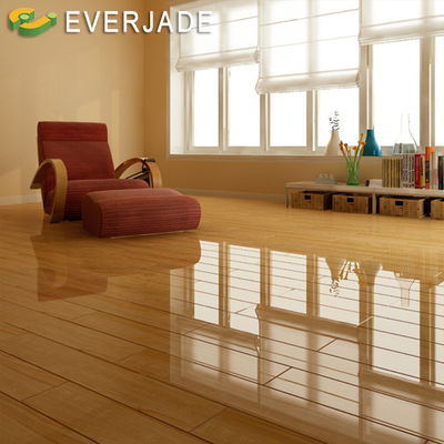 Hdf Tecnología alemana 12mm Clase 33 Suelos laminados de madera de alto brillo para salón