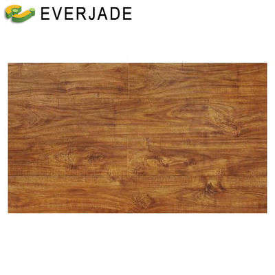Hdf Tecnología alemana 12mm Clase 33 Suelos laminados de madera de alto brillo para salón