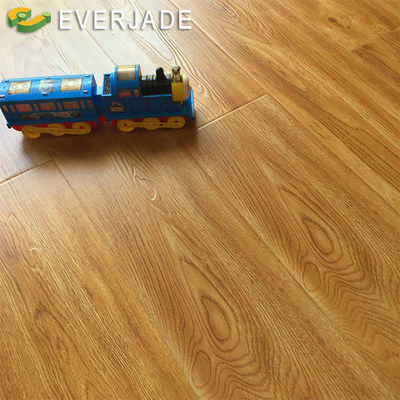 Hdf Tecnología alemana 12mm Clase 33 Suelos laminados de madera de alto brillo para salón