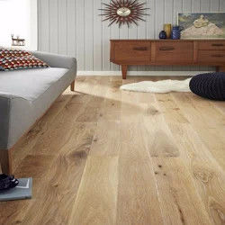 Pavimento de madera de ingeniería Parquet de roble blanco cepillado Pavimento de madera sólida de roble