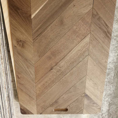 Pavimento de madera de ingeniería Parquet de roble blanco cepillado Pavimento de madera sólida de roble