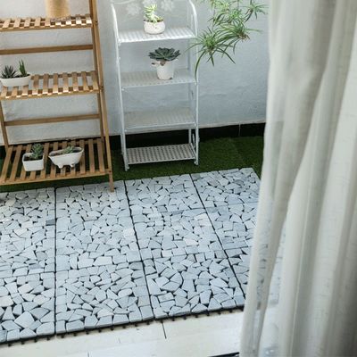 Piso de baile portátil cuadrado 91*91cm Tamaño de plataforma para pared de baldosas de piedra y pavimento de piedra