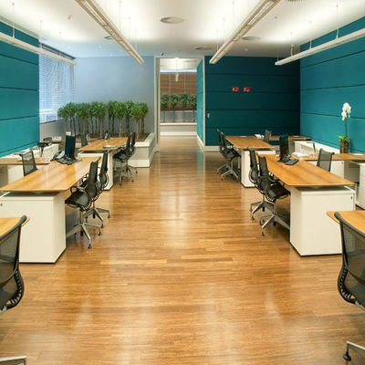 Pavimento de fibra hueca de bambú 100% duradero para el interior de la casa Parquet Decoración de pantalla blanca