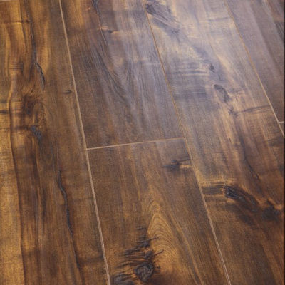 AC4 HDF Euro Lock Parquet Patrón 6 mm 10 mm Naturales de caña Blanco Laminado Brillante