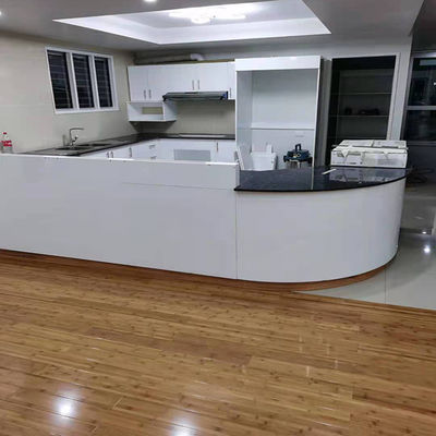 Ingeniería de bambú en cadena Click Lock Spc Stand House Ideal para el hospital en Filipinas