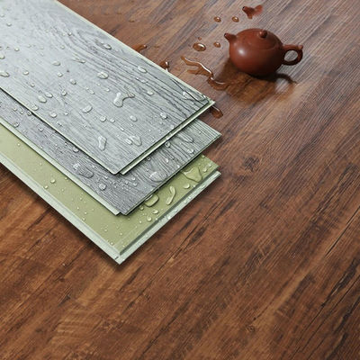 Moderno diseño SPC piso 1.8m 6.5mm resistente al fuego Vinilic Marmol Brillo Finish Piedra Look Drop And Lock Madera Shandong UK Almacén