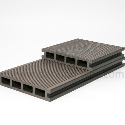 Piso de madera de teca en relieve en 3D WPC Decking para paneles de jardín al aire libre en el puerto de Shanghai