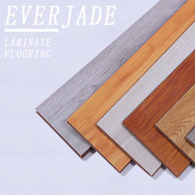 Cereza ligera Mahogany Click Plus Laminado de pisos con bisela para el diseño de la cubierta moderna