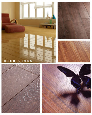 Piso de vinilo de laminado rígido e impermeable con textura de madera