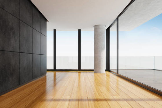 100% de bambú ingeniería de estrangulamiento insonorizado Eco-amigable piso interior de alto brillo
