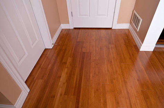Parquet chino carbonizado horizontal suelo de bambú con 100% de materiales de bambú