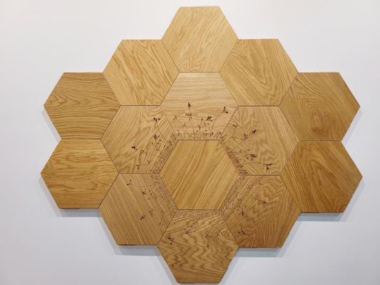 Piso de madera de ingeniería Parkett Boden Finish estilo de diseño moderno 18mm piso de madera dura