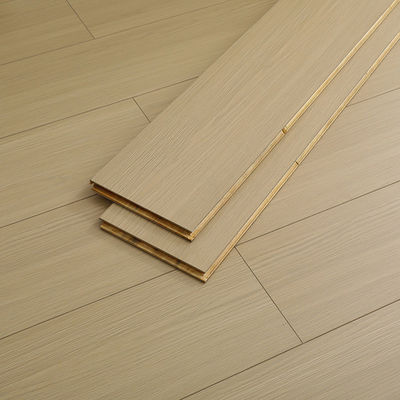 Plancha de roble de tres capas de longitud variable Suelos de madera dura de roble lisa con valinge 5G/ T G