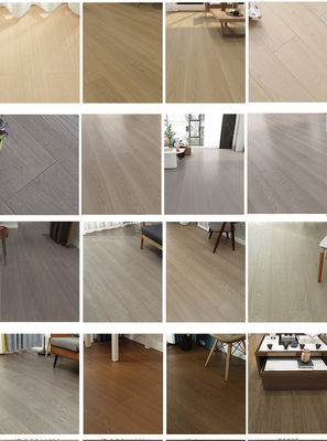 Suelos laminados de ranura en V ecológicos con estilo de borde de ranura en V en madera gris negra