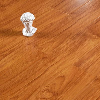 Recolección raspada a mano Papel de balance marrón suelo laminado de madera con y U V-Groove