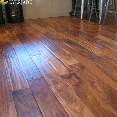 Recolección raspada a mano Papel de balance marrón suelo laminado de madera con y U V-Groove