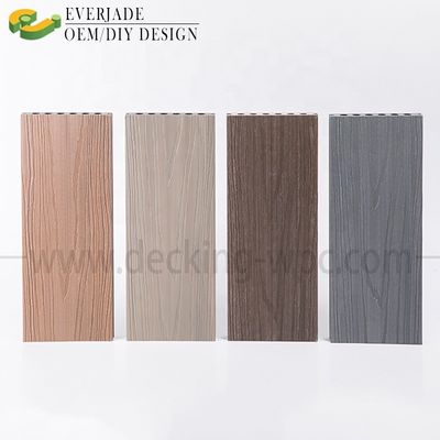 Decking de madera de plástico compuesto de color claro para cubrir el suelo de la piscina de larga duración