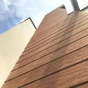 Panel de pared de WPC exterior para decoración interior/exterior en oficinas de hoteles y centros comerciales