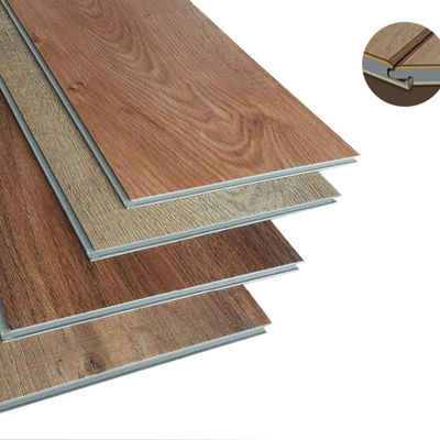 Certificado CE 4mm 5mm 6mm 7mm Bloqueo de clic Spc Tejas de suelo de vinilo Plástico de lujo Plancha de vinilo