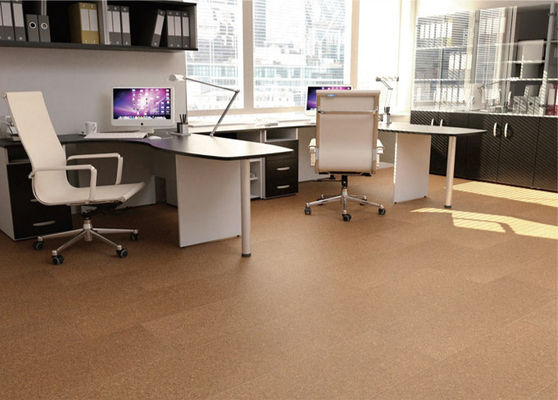 Adhesivo Clic de madera natural de chapa de suelo de papel de corcho de tablero de alfombra de superficie elástica cómoda