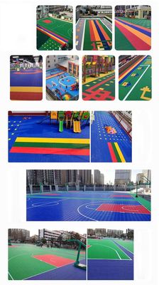 Tapicería de plástico para jardín de infantes con suelo suspendido en colores personalizados