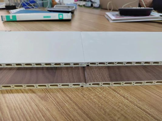Material de decoración de oficinas Eco-amigable Bambú de fibra de madera PVC revestimiento de pared compuesto