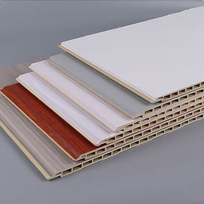 Techo interior impermeable de fibra de bambú PVC paneles de pared de madera para diseño de decoración del hogar