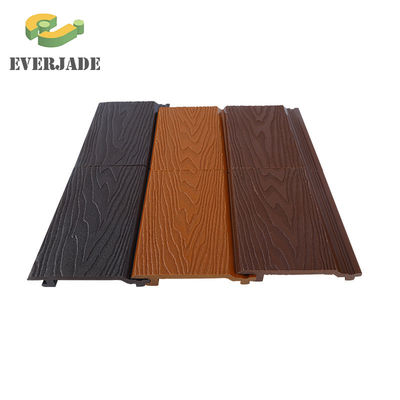 Panel de pared 3D PWC Compuesto de plástico de madera para una solución fácil de decoración de paredes exteriores