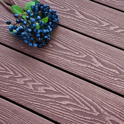 Mejor Piso de núcleo sólido WPC Patio de PVC Madera Deck compuesto exterior de relieve 3D liso