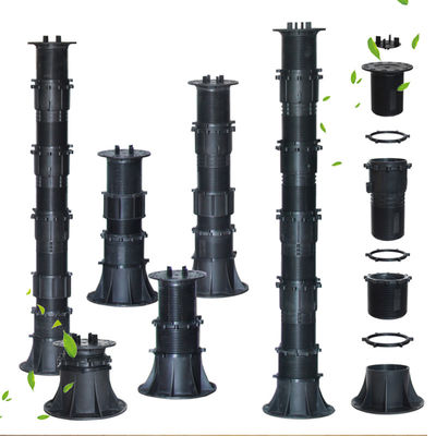 Altura de la base del pedestal de plástico de pavimentador ajustable 75-1360 mm para accesorios de suelo