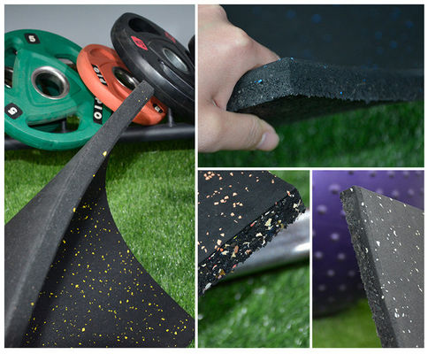 Gimnasio y deportes de baile SBR EPDM Tapón de suelo de goma 3mm-15mm de espesor para el máximo confort